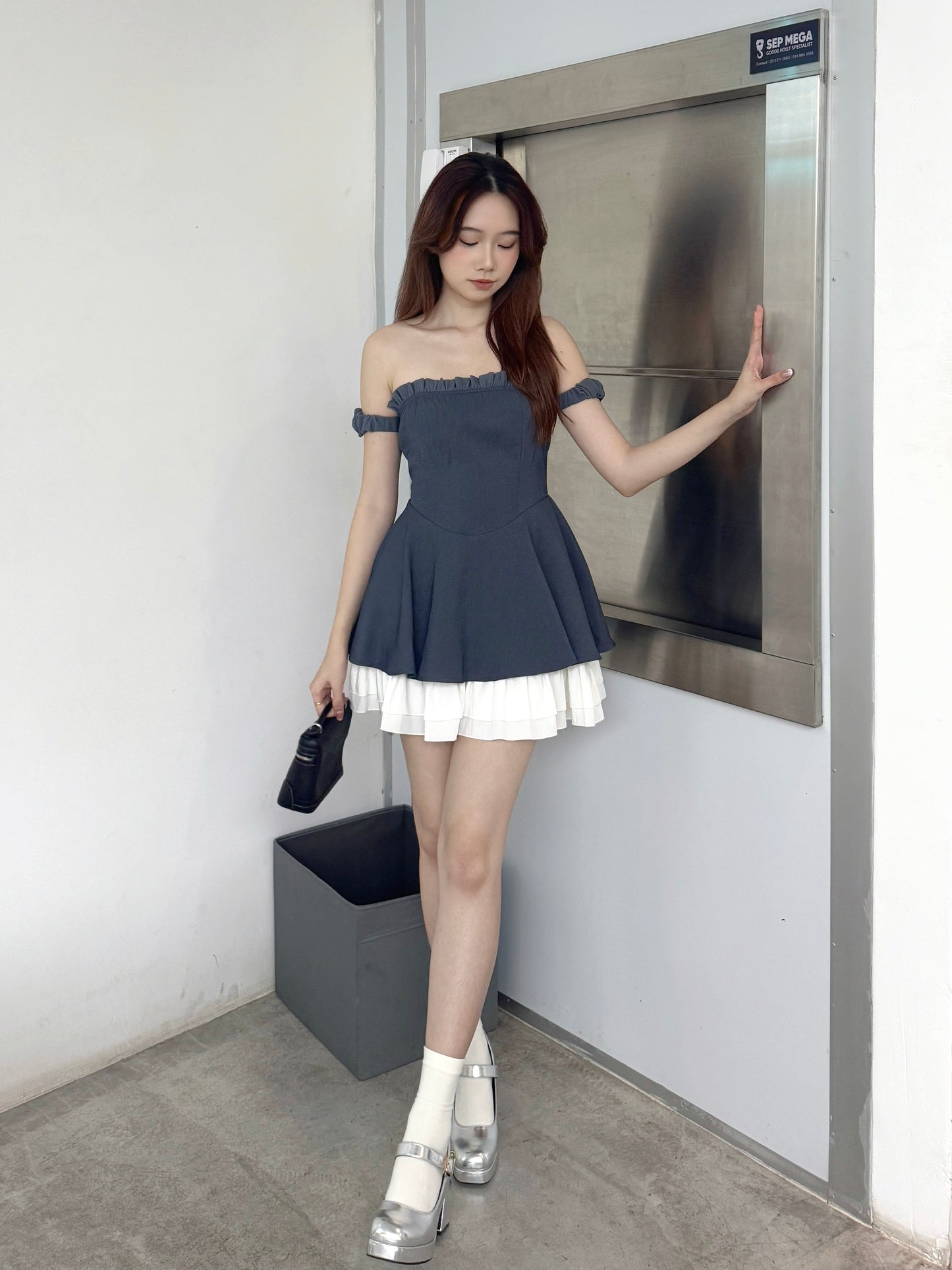 Libvy Cake Dress (Jeans Blue)