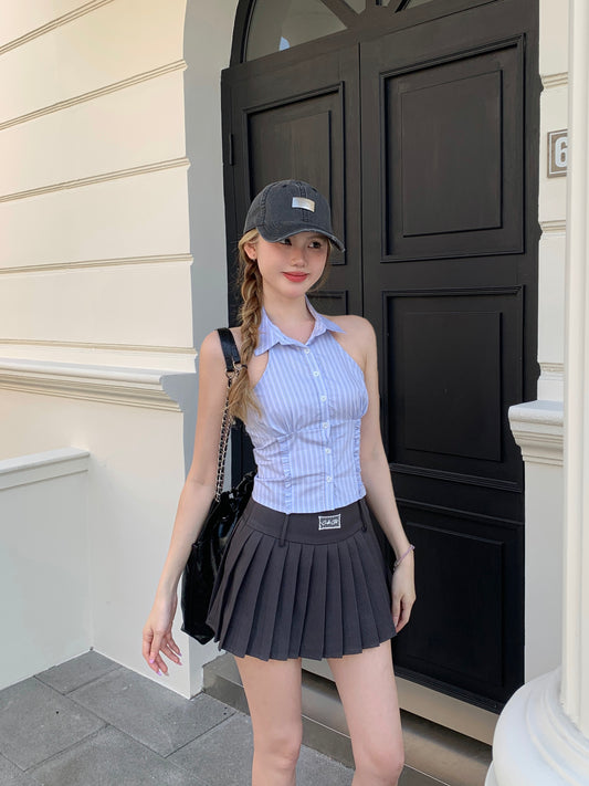 Aimee Ribbed Camisole BLUE