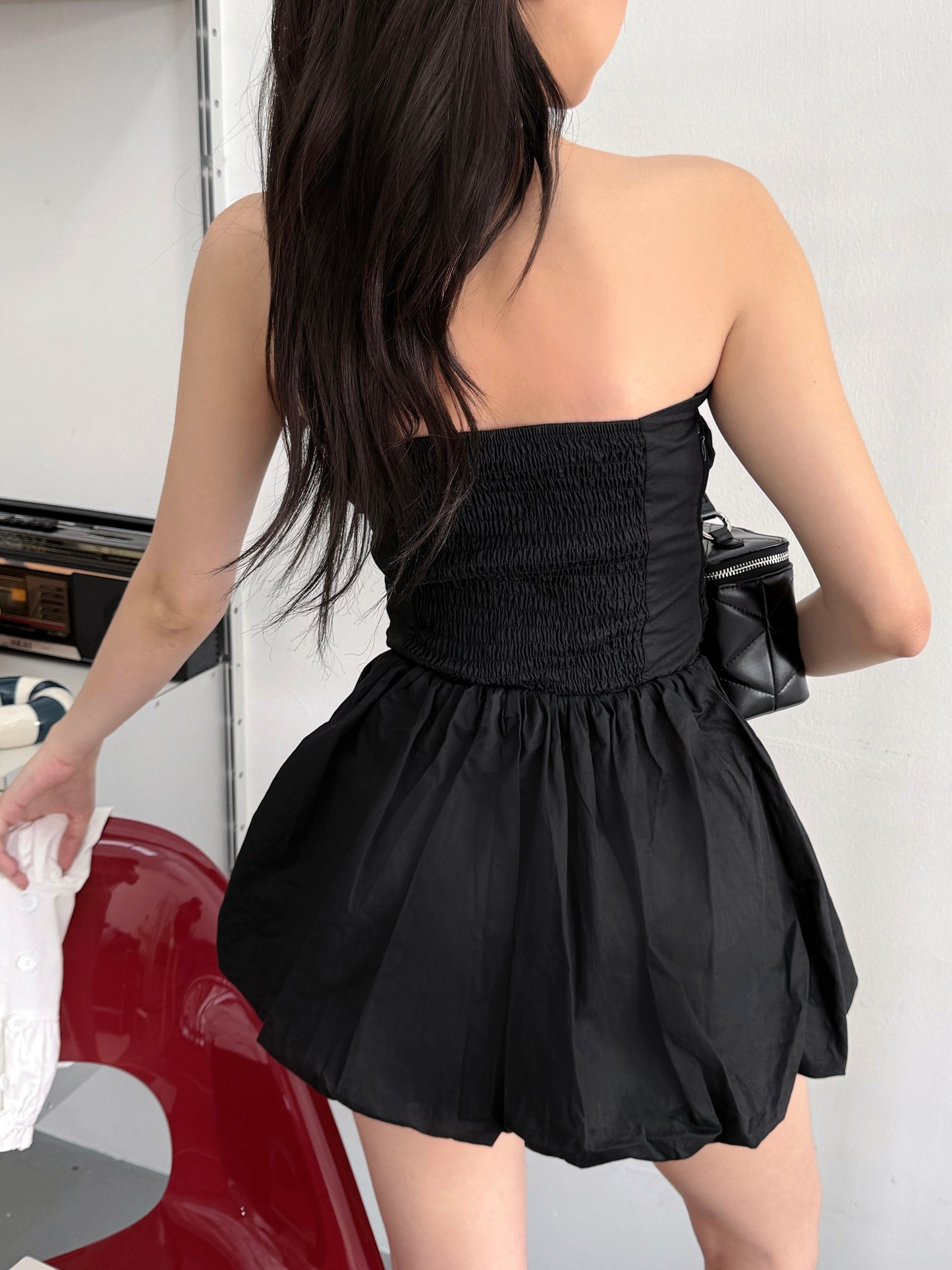 Pixie Puff Dress (Black)