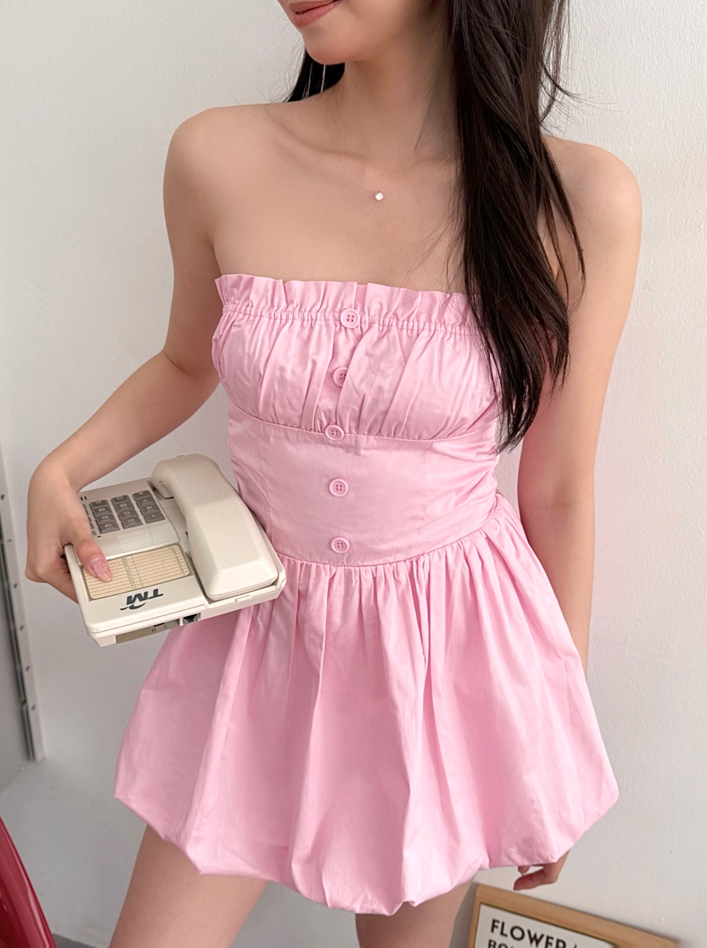 Pixie Puff Dress (Pink)