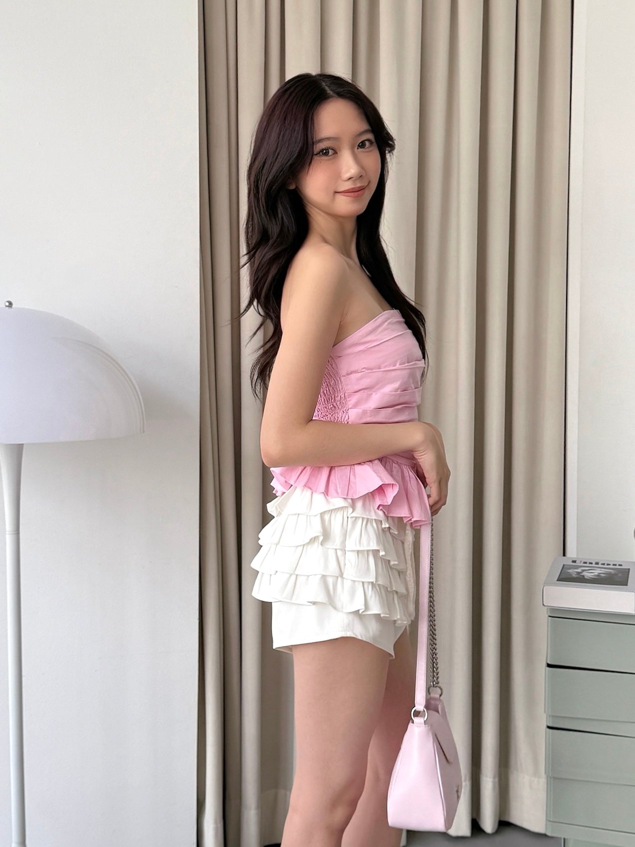 Cherie Ruffle Top (Pink)