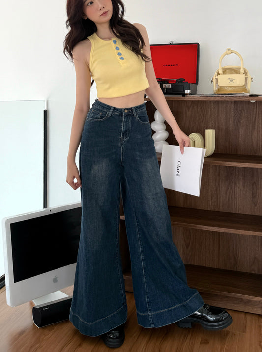 Lexi Retro Flared Jeans Blue