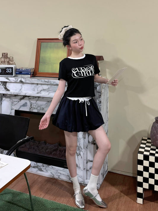 Ruby Ruffle Skirt (Black)