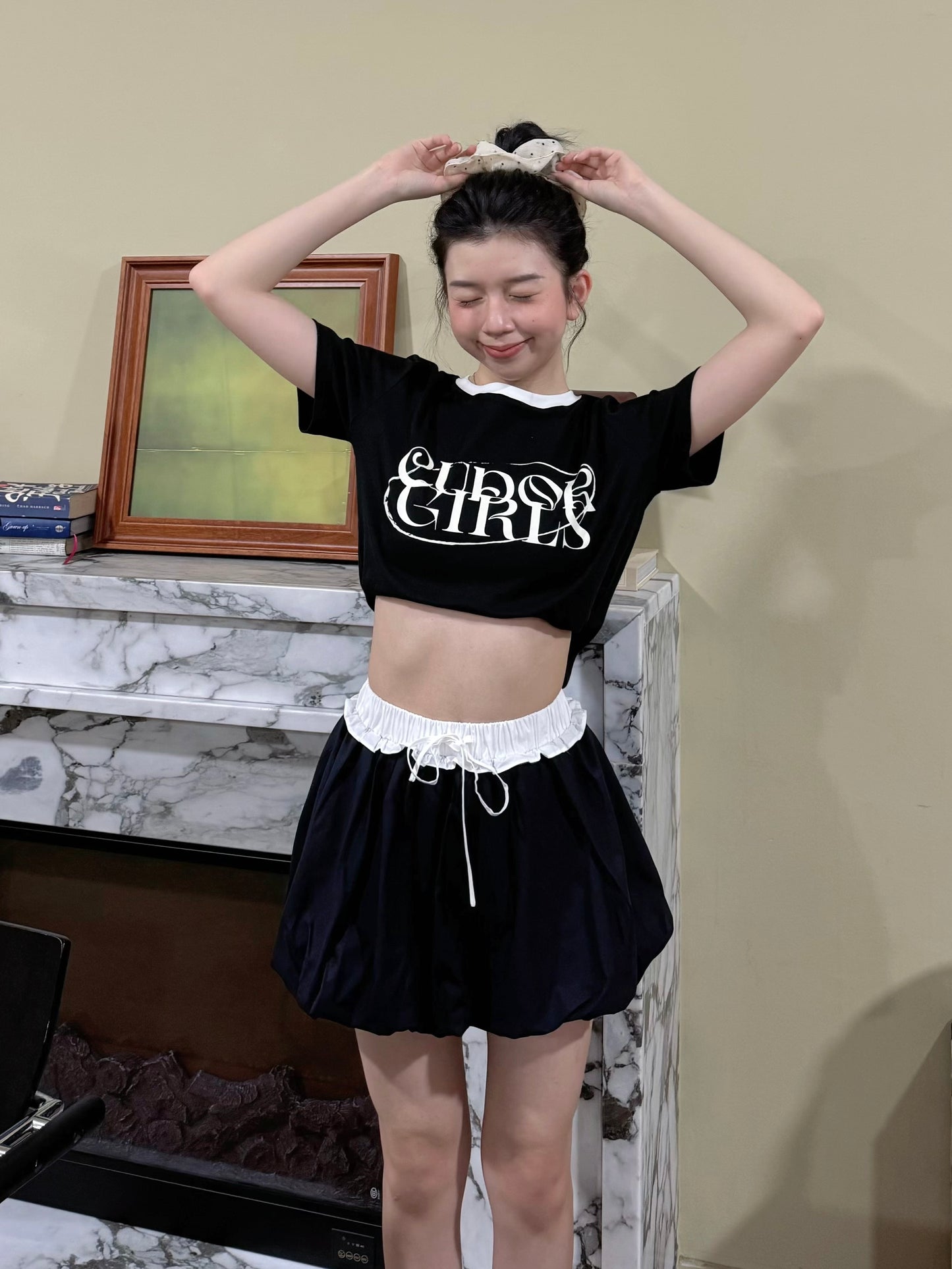 Ruby Ruffle Skirt (Black)