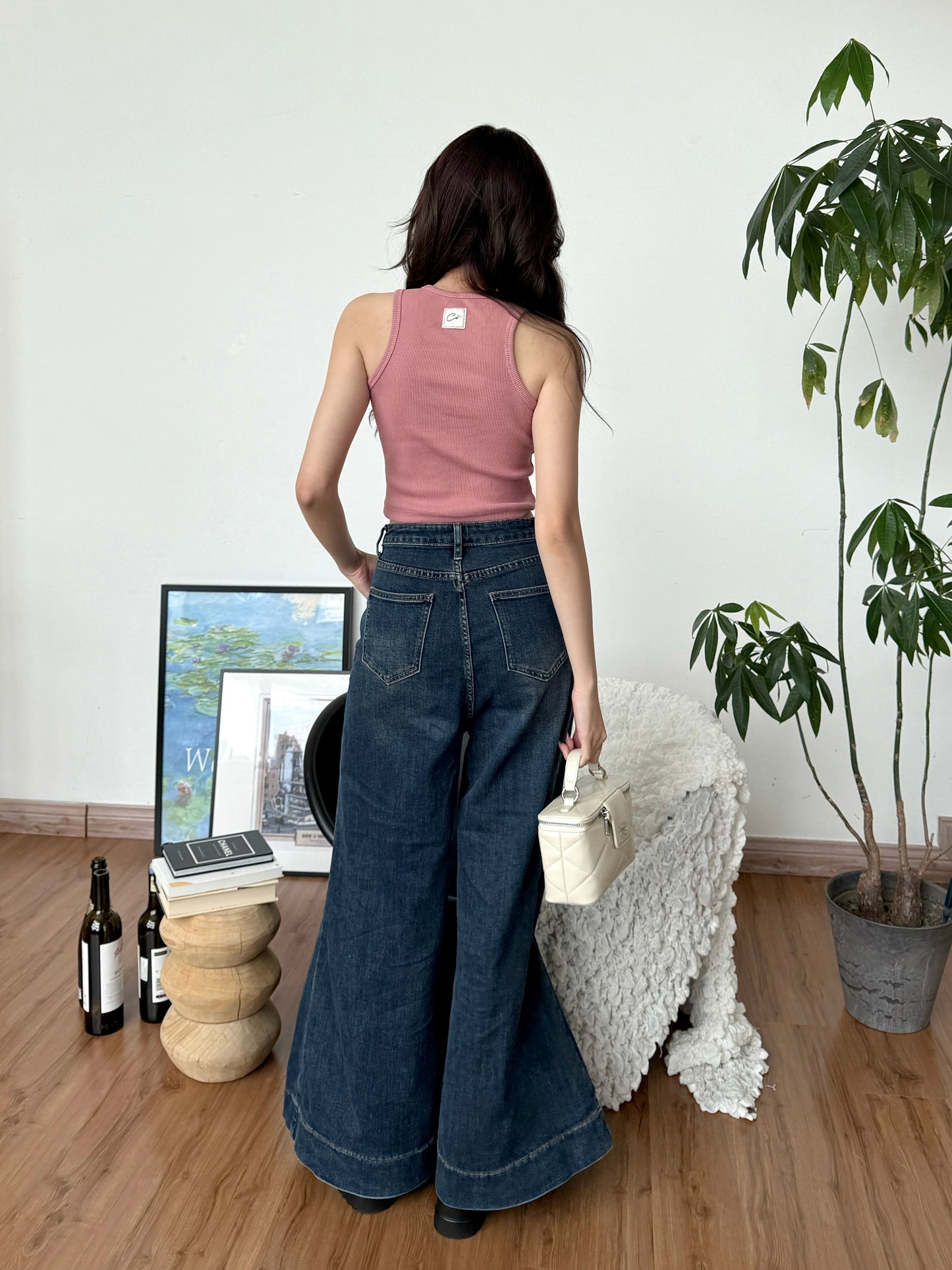Cu Button Tank Top (Pink)