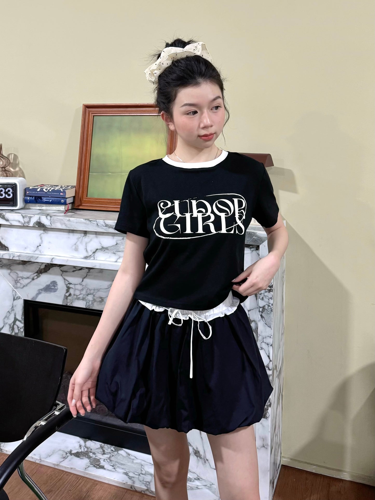 Cudor Girls Tee (Black)
