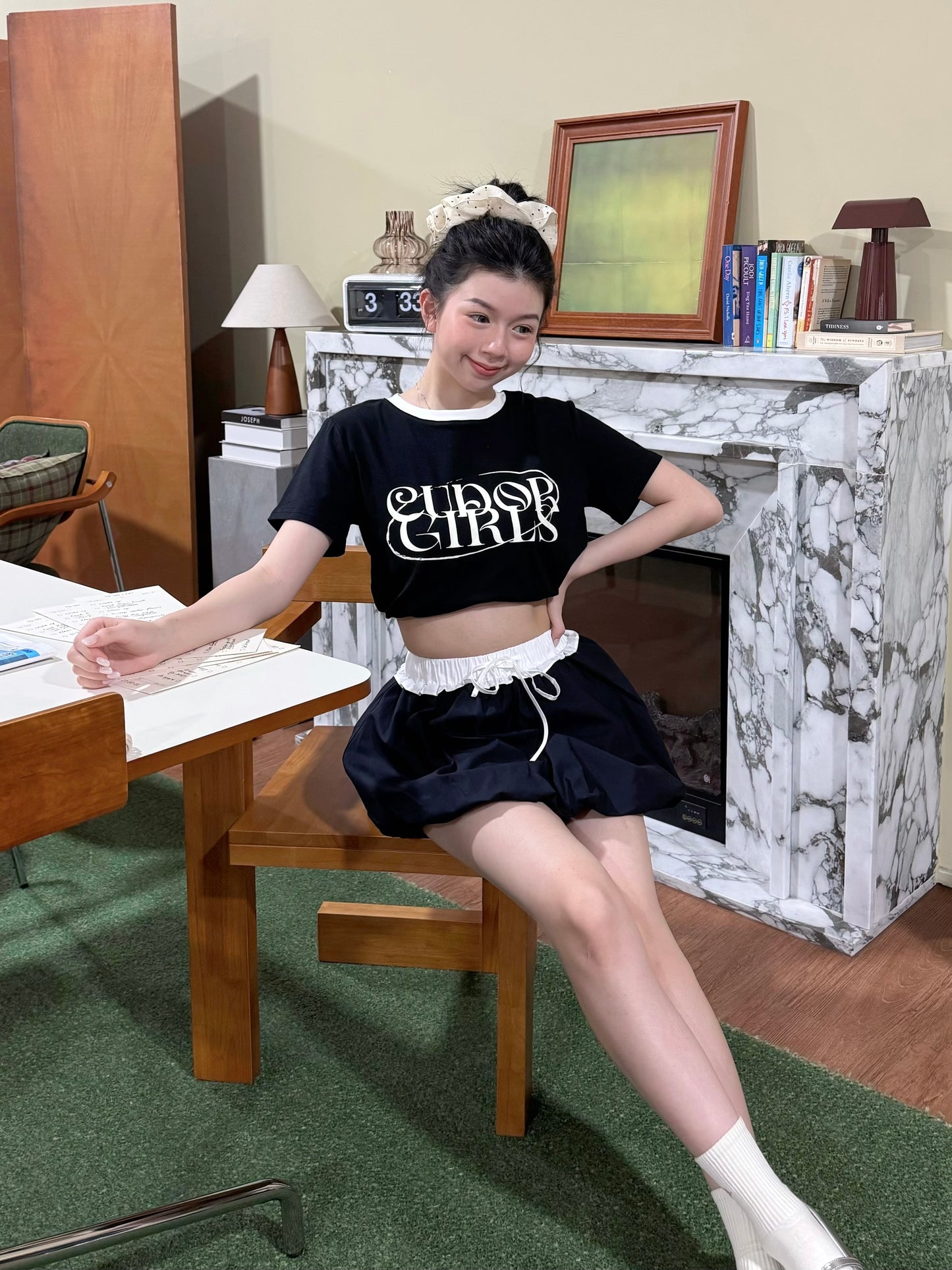 Cudor Girls Tee (Black)