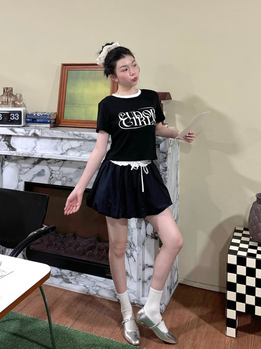 Cudor Girls Tee (Black)