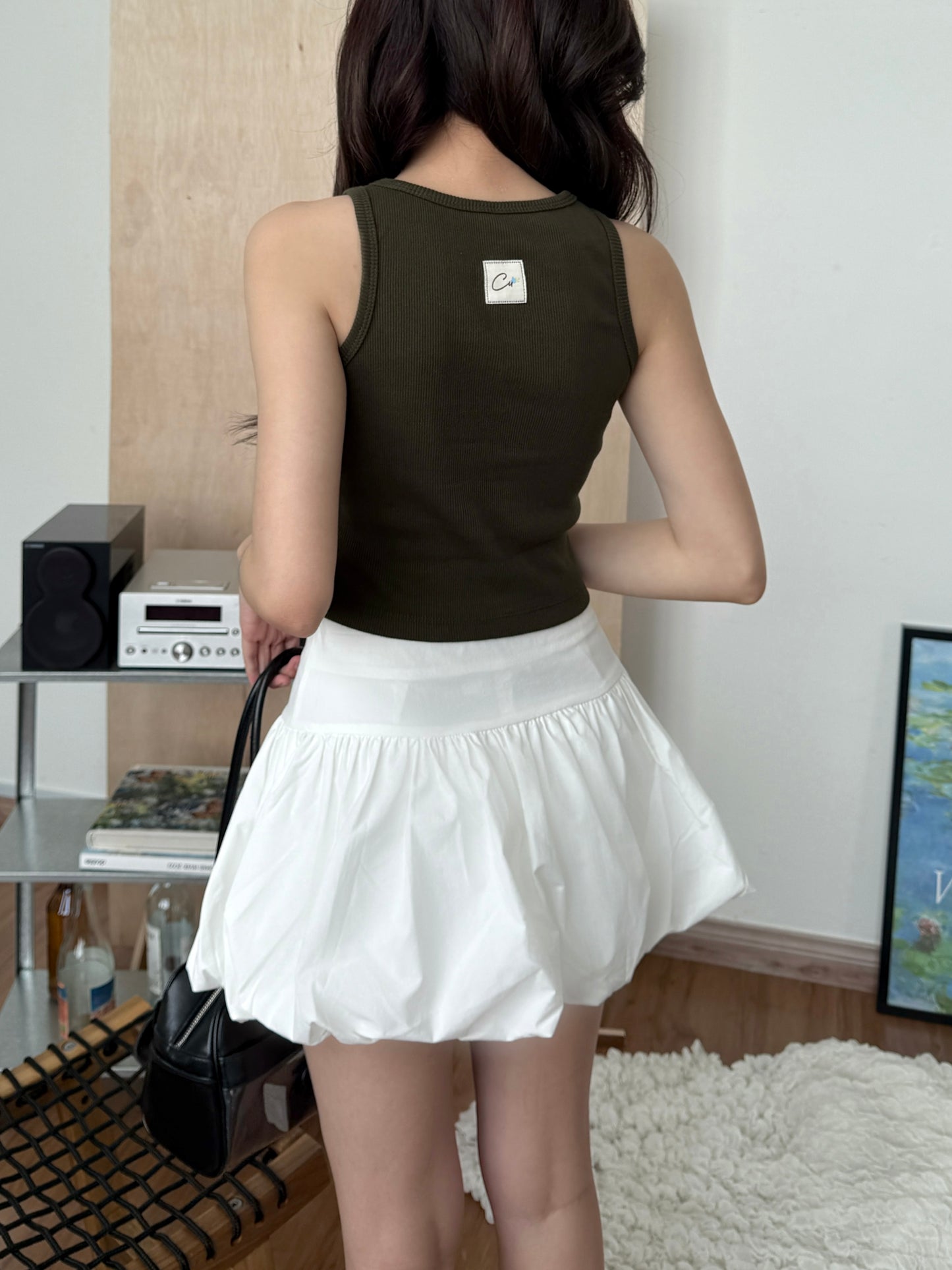 Blossom Ruffle Skirt (White)