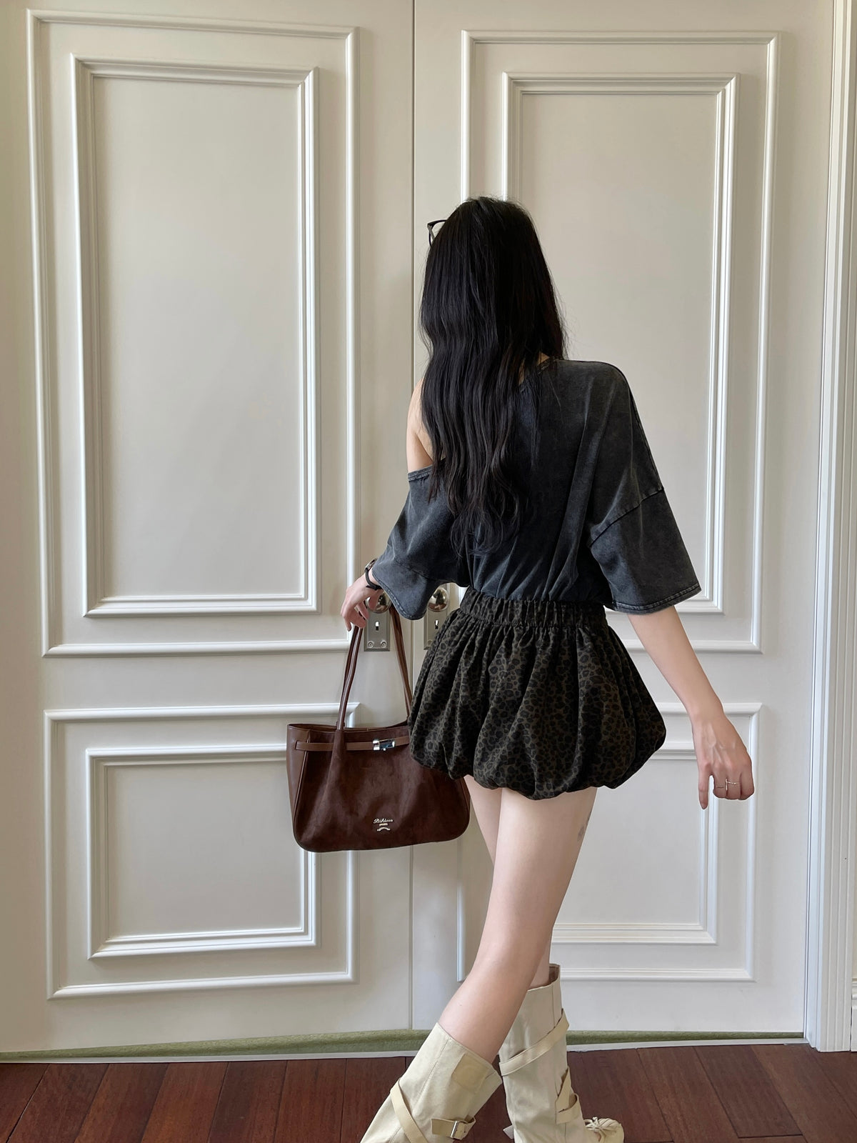 Dreamy Puff Skort BROWN