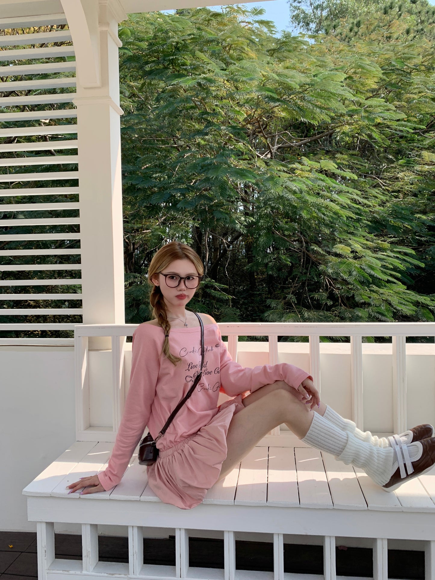 Petal Flounce Dress PINK