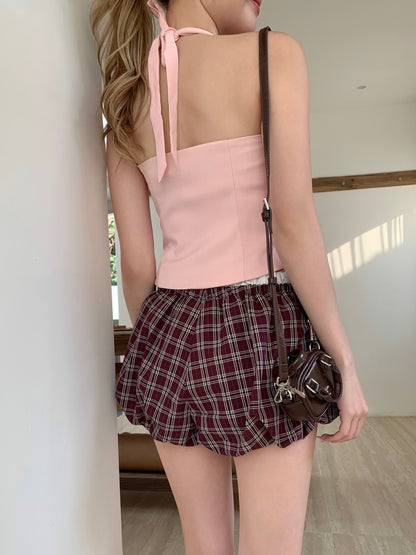 Muse Cropped Tank Top PINK