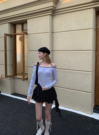 Faye Long Sleeve Top GREY