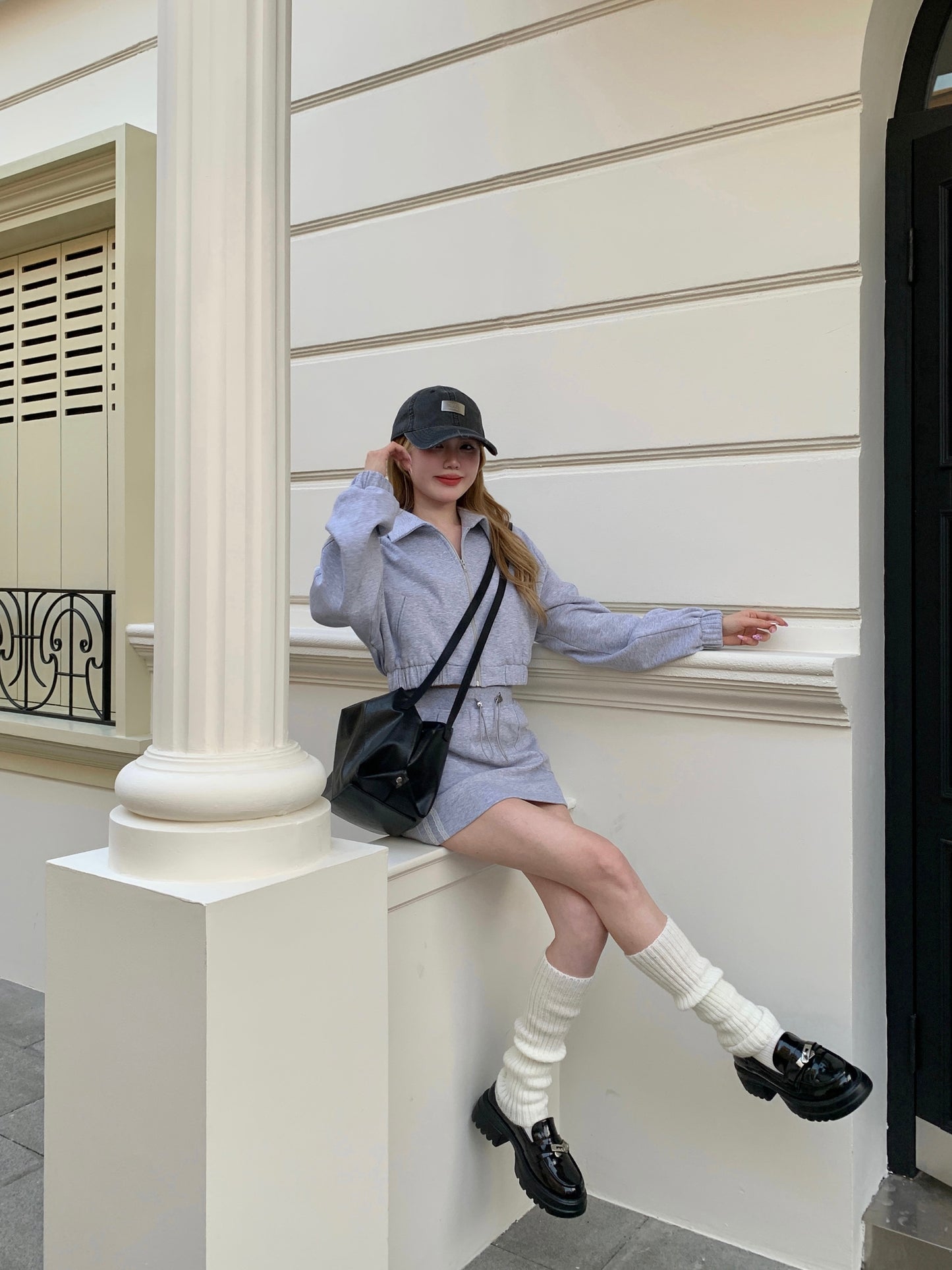 Celeste Mini Skirt GREY