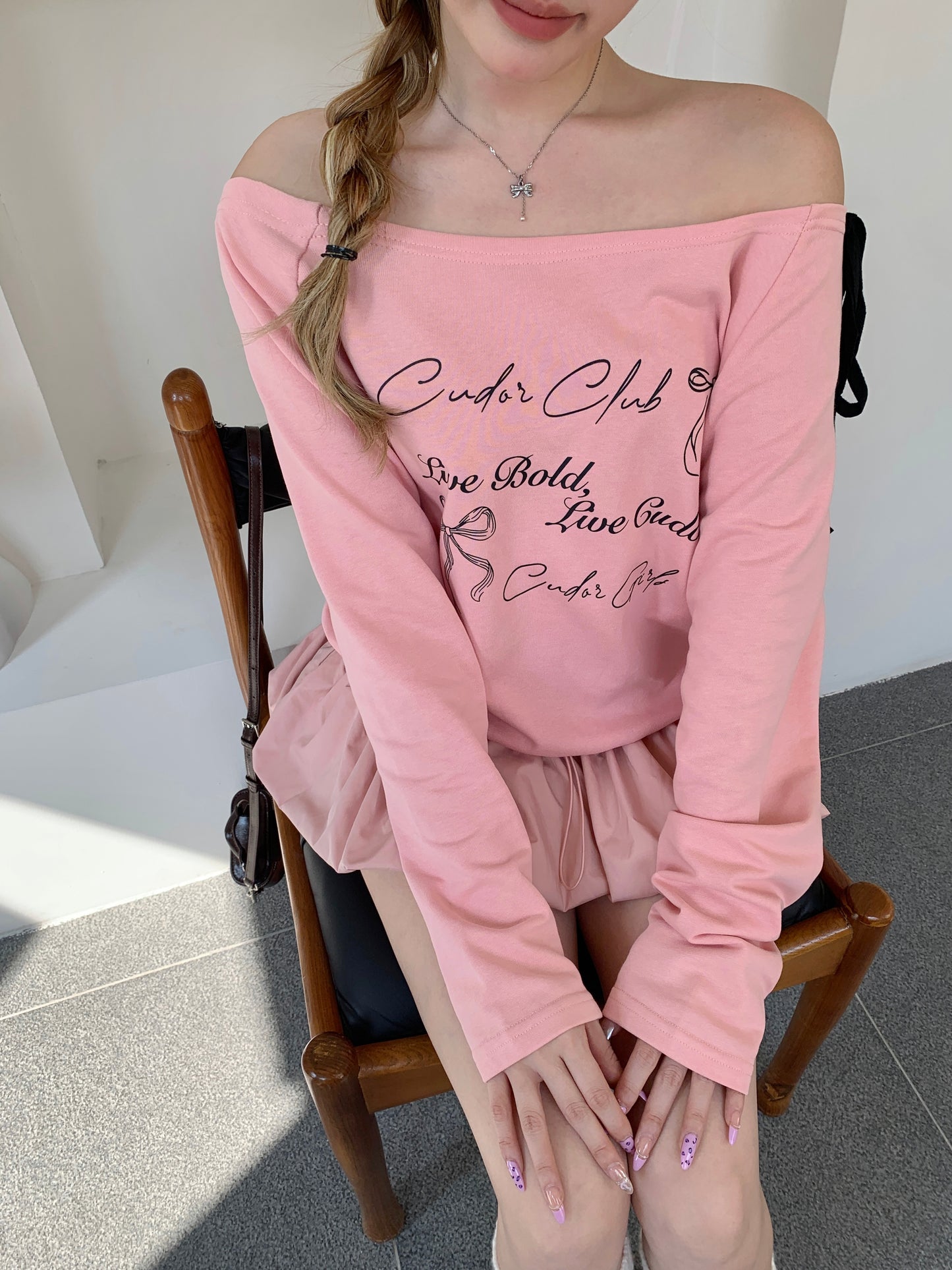 Petal Flounce Dress PINK