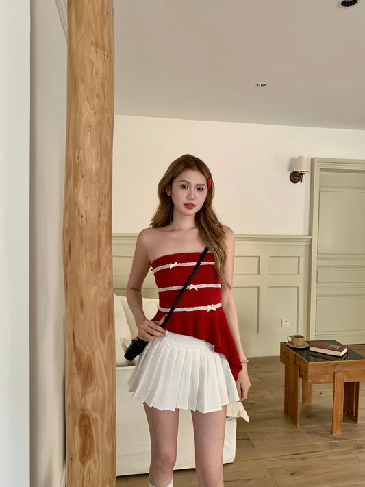 Dona Bustier Top RED