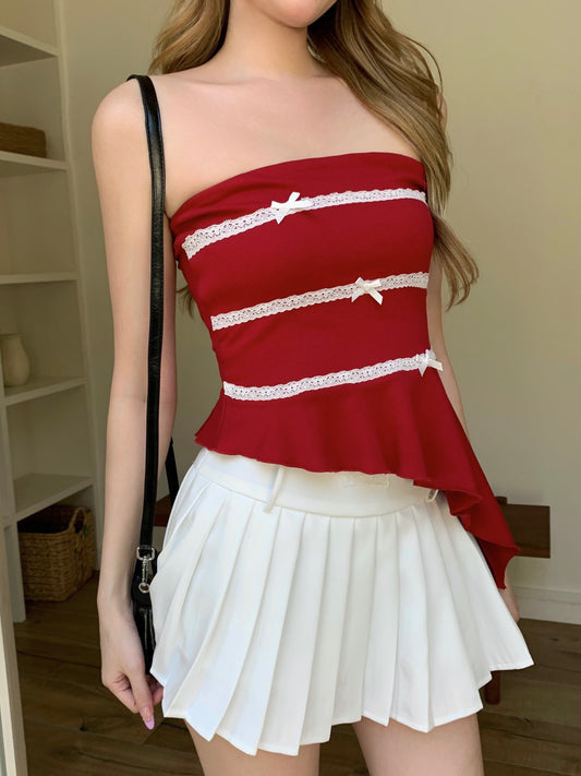 Dona Bustier Top RED