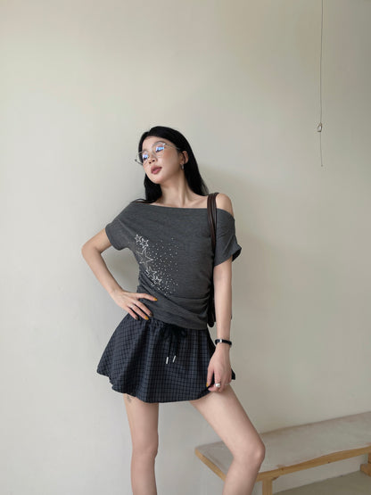 Starlight Striped Top BLACK