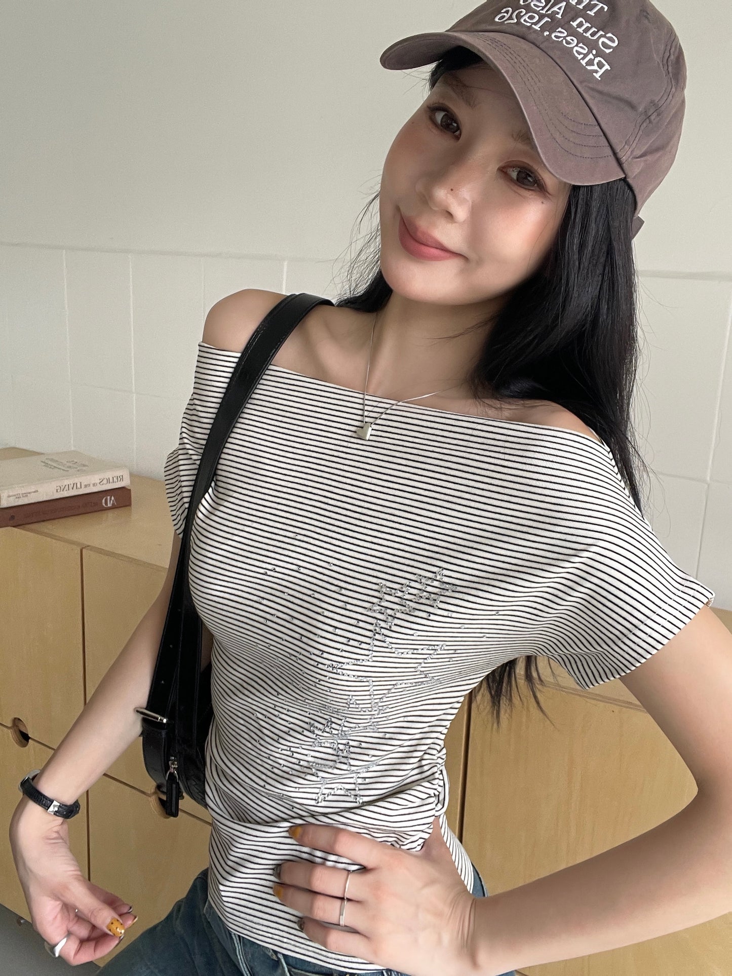 Starlight Striped Top WHITE