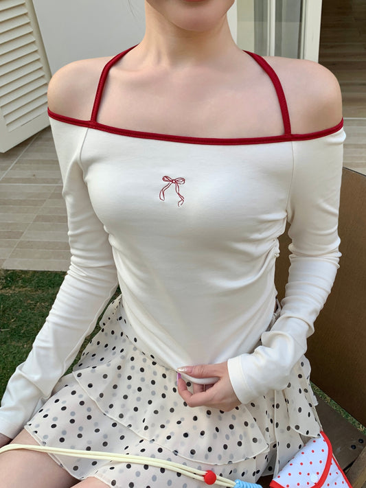 Faye Long Sleeve Top BEIGE