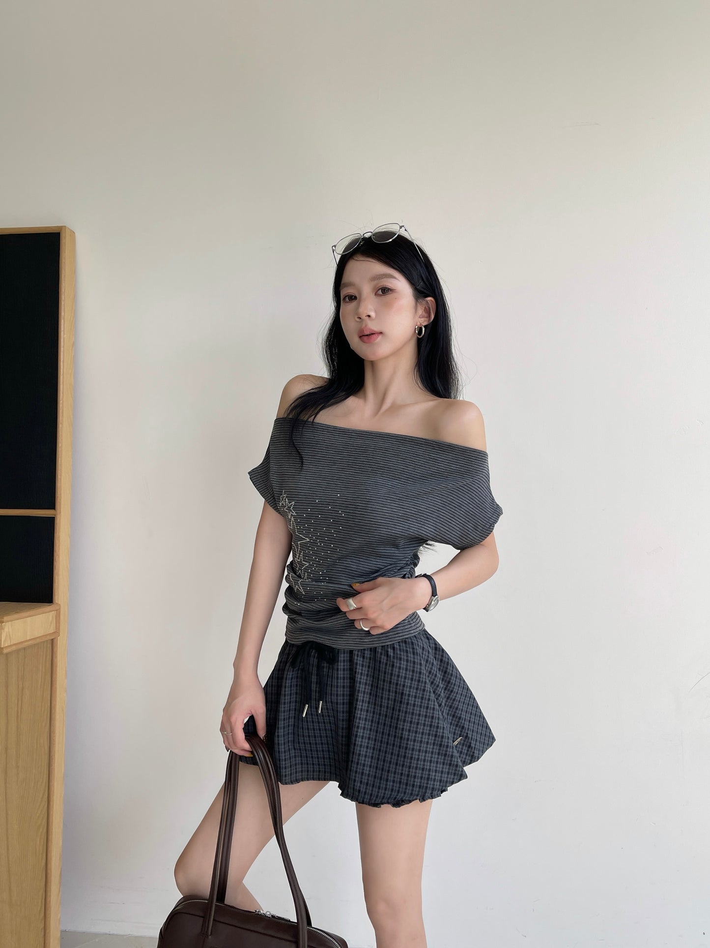 Starlight Striped Top BLACK