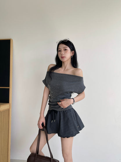 Starlight Striped Top BLACK