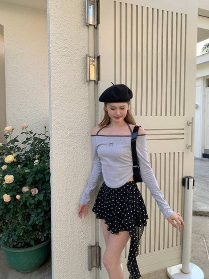 Faye Long Sleeve Top GREY