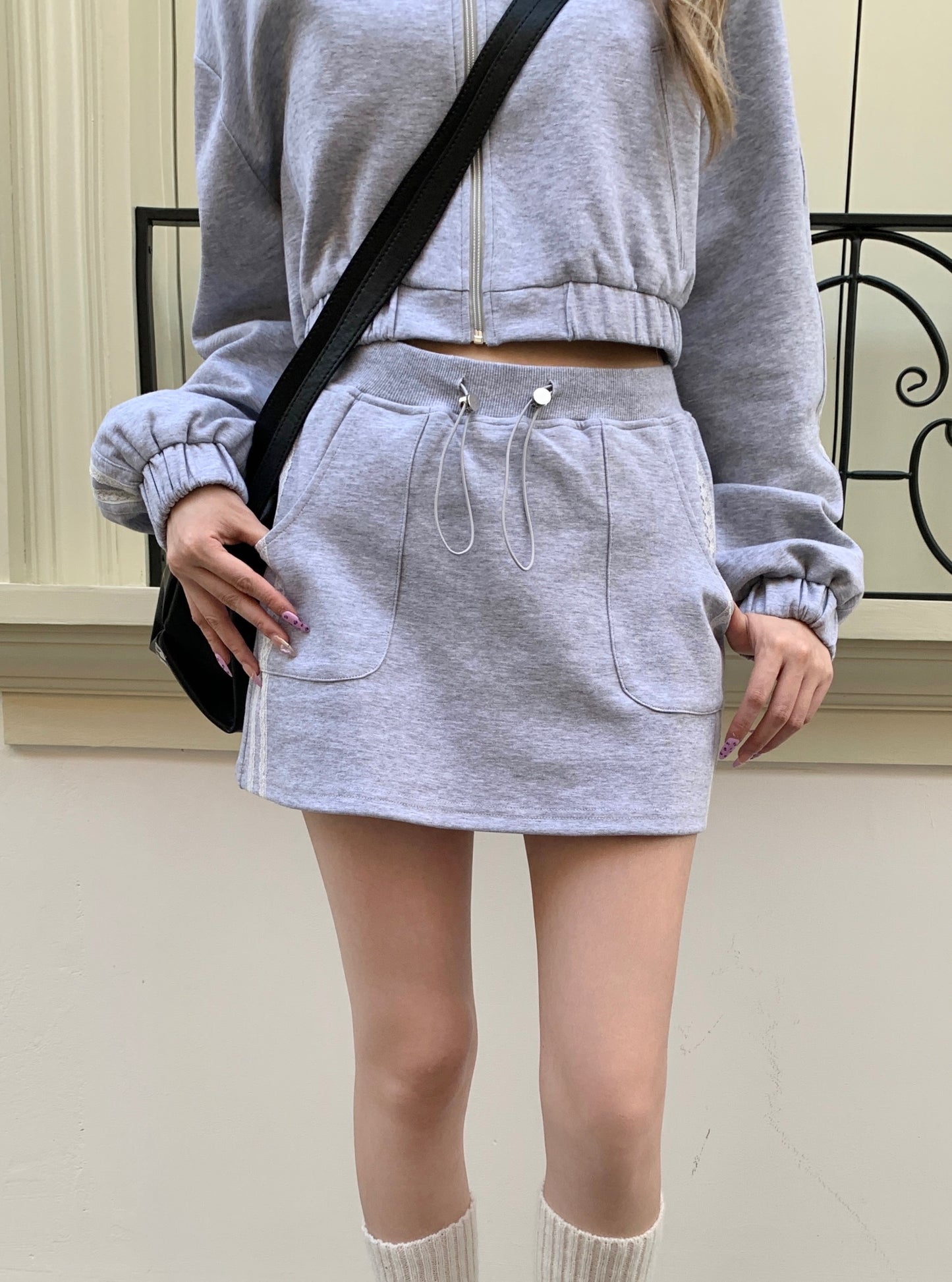 Celeste Mini Skirt GREY
