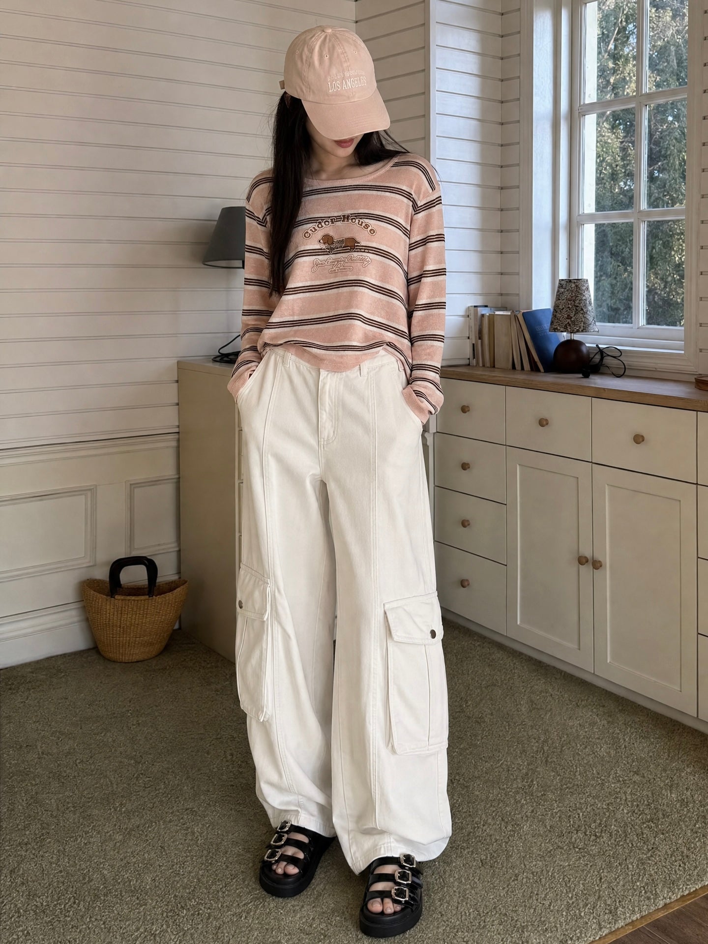 Cudor House Ribbed Cami PINK