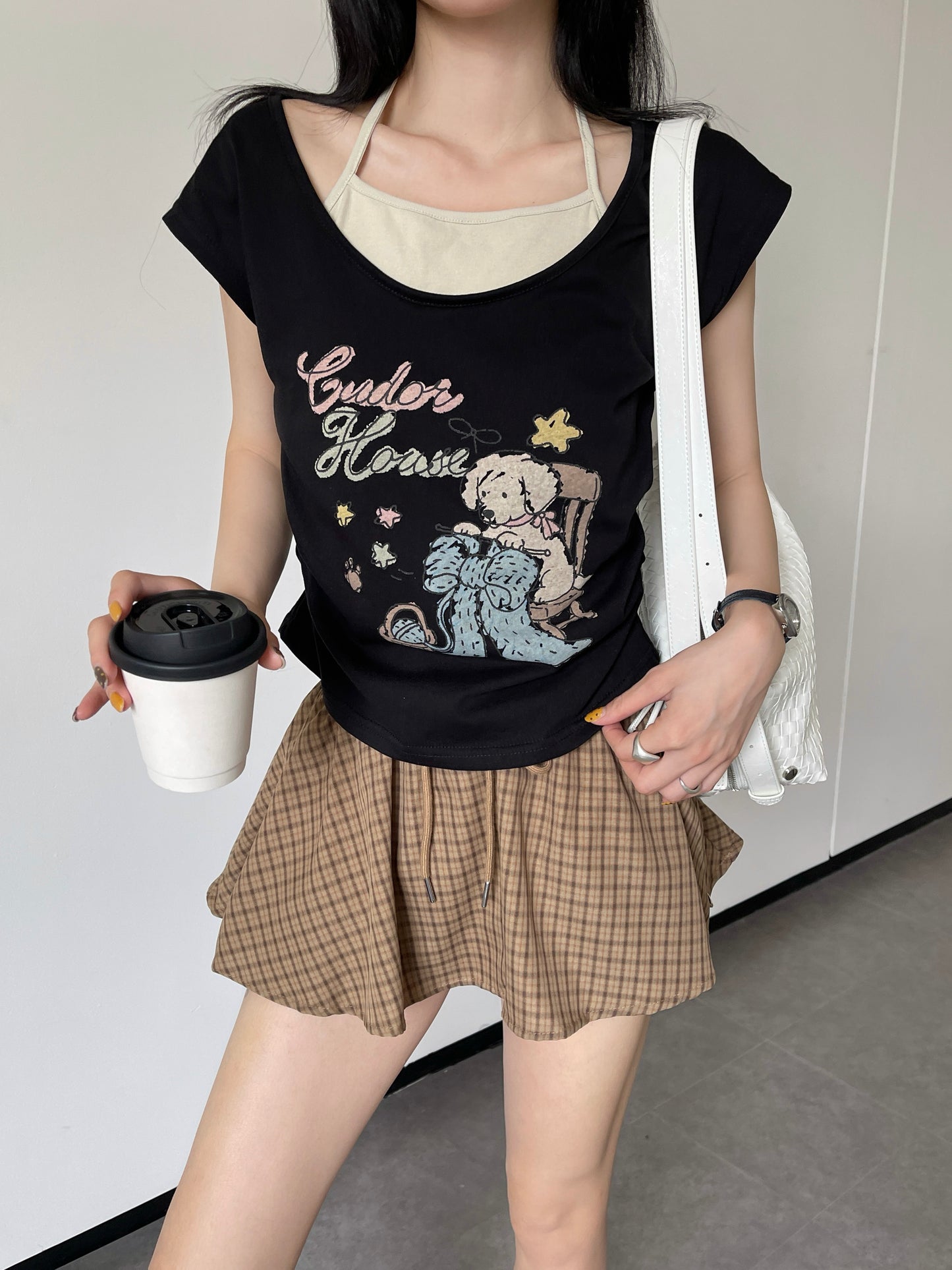 Cudor Buddy Layerd Cami Top BLACK