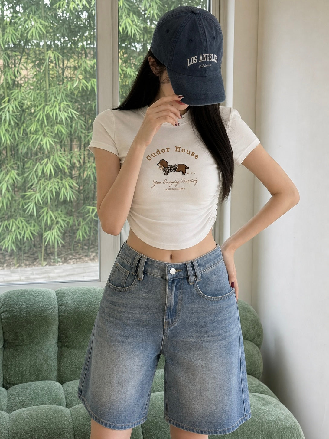Cudor House Crop Top WHITE