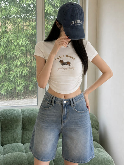 Cudor House Crop Top WHITE
