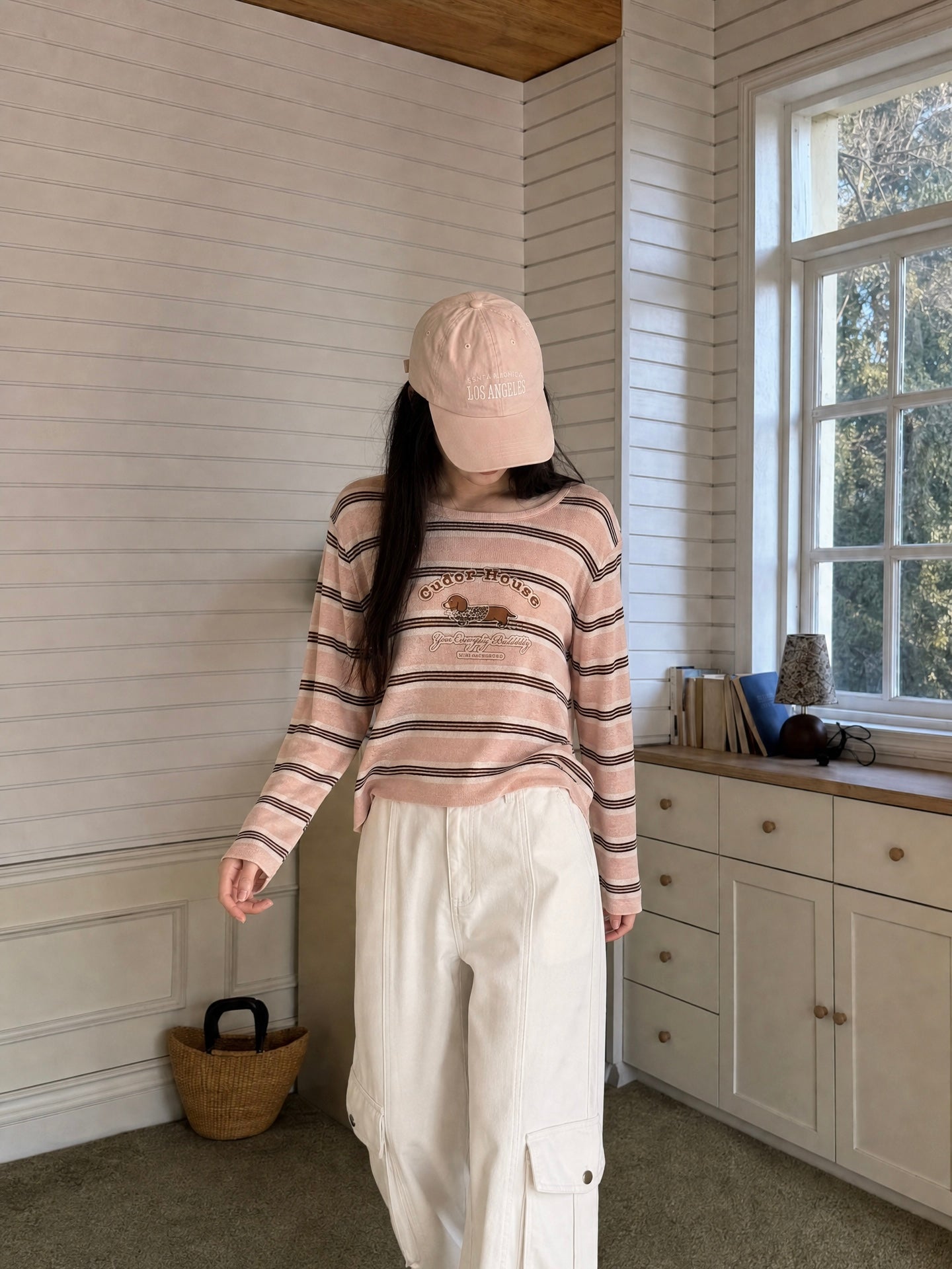 Cudor House Ribbed Cami PINK