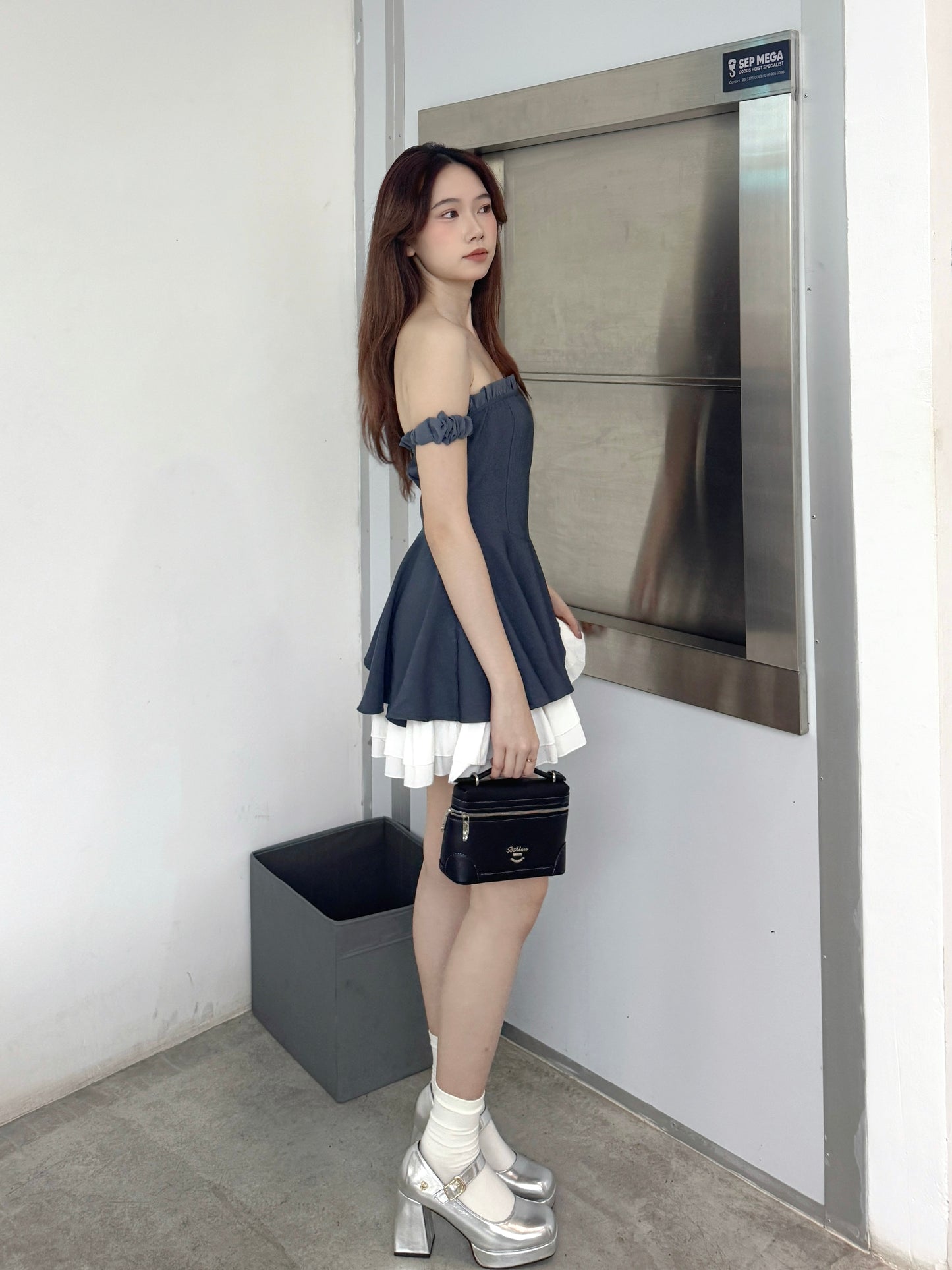 Libvy Cake Dress (Jeans Blue)