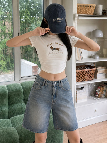 Cudor House Crop Top WHITE