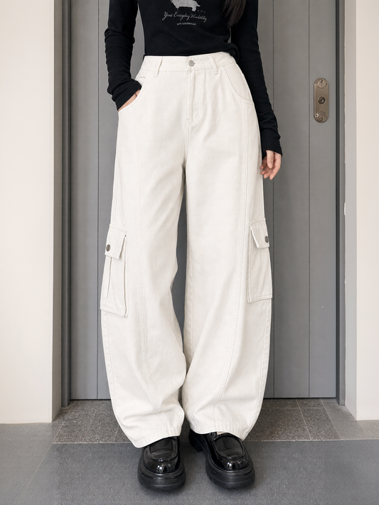 Barrel Pants WHITE