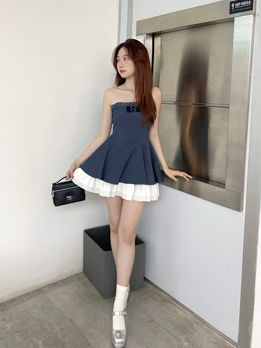 Libvy Cake Dress (Jeans Blue)