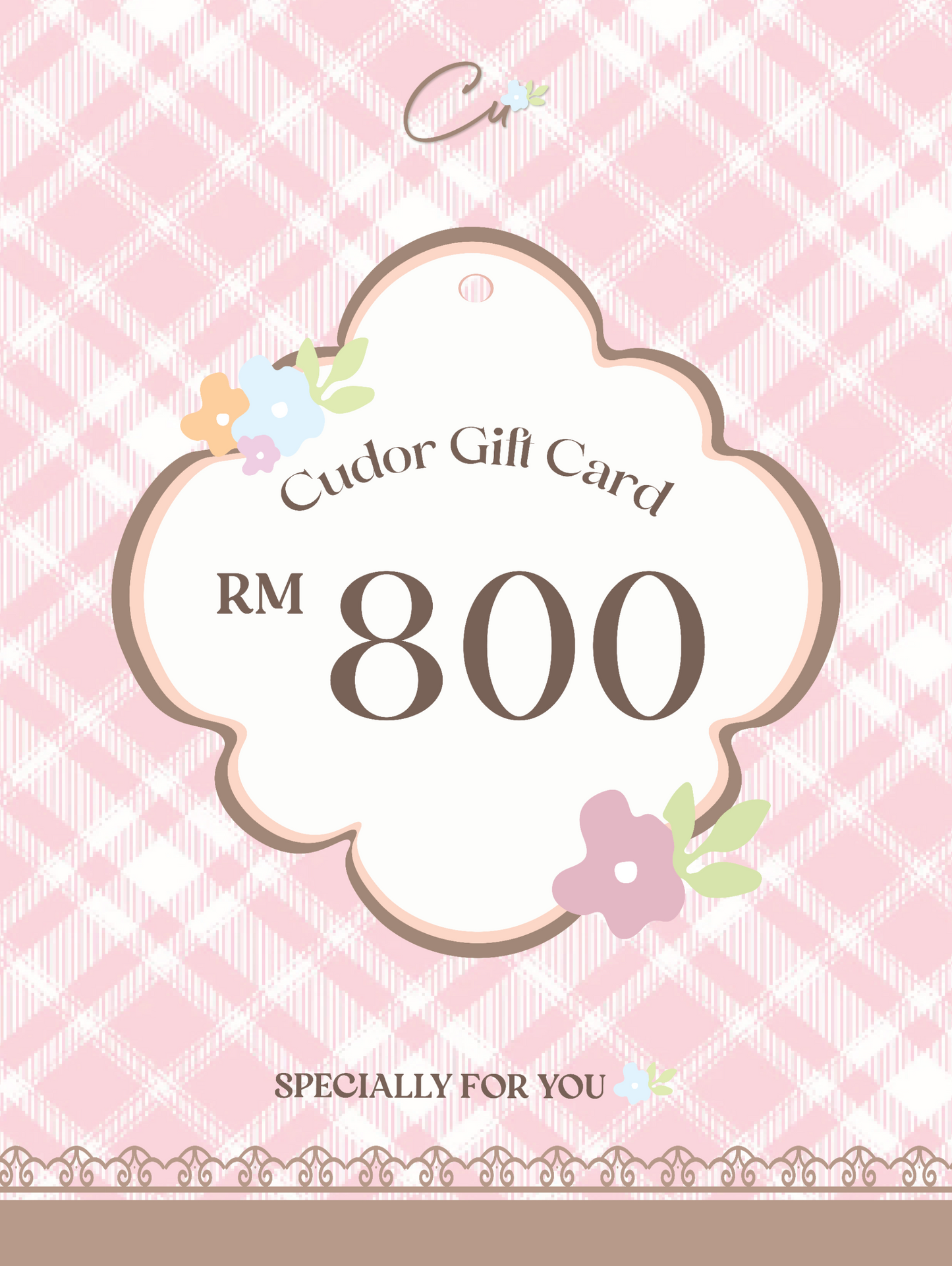 Cudor RM800 Gift Card