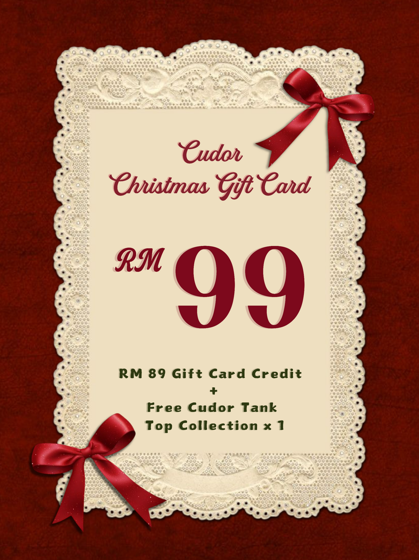 Cudor RM99 Christmas Gift Card