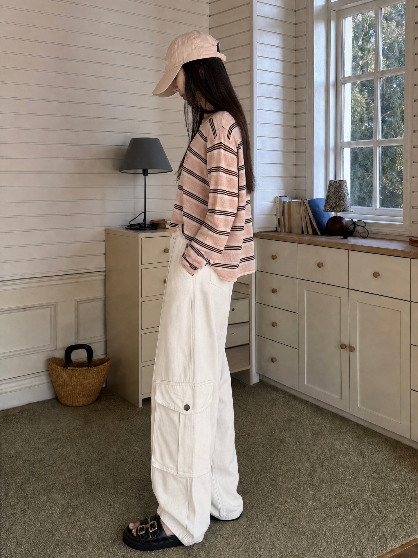 Cudor House Ribbed Cami PINK