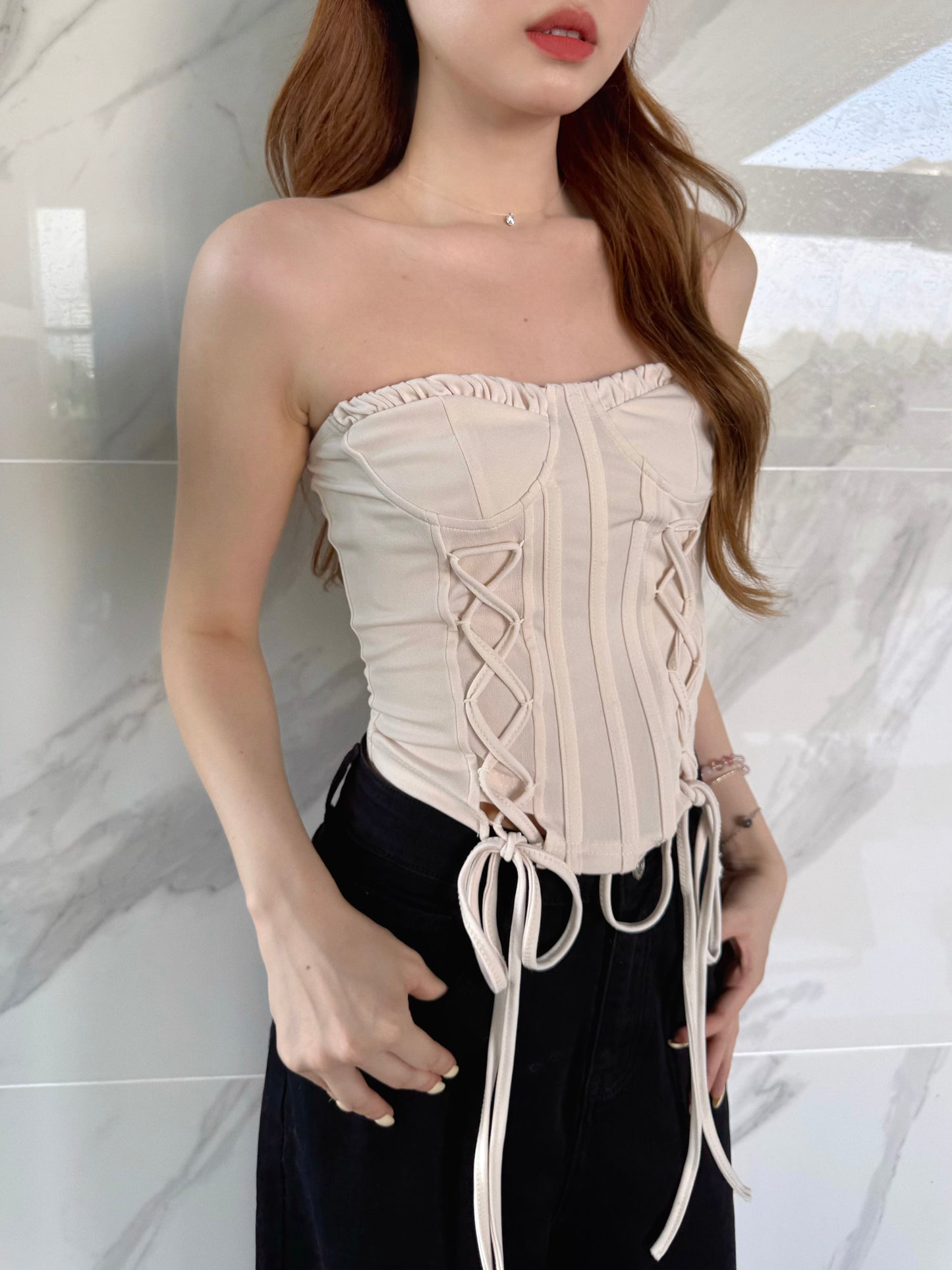 Blair Corset Top (White)