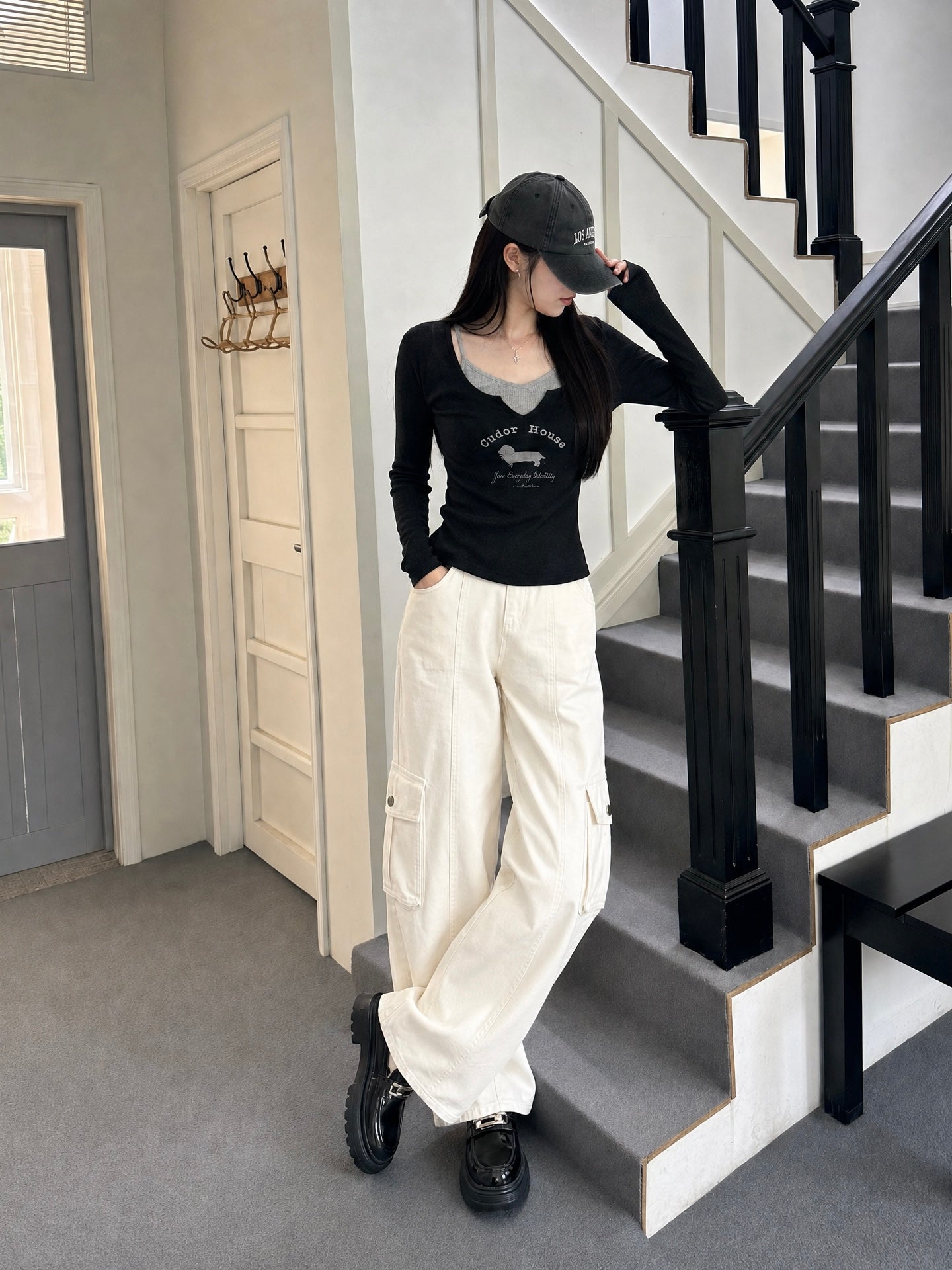 Barrel Pants WHITE