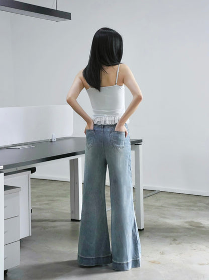 Lexi Retro Flared Jeans Light Blue