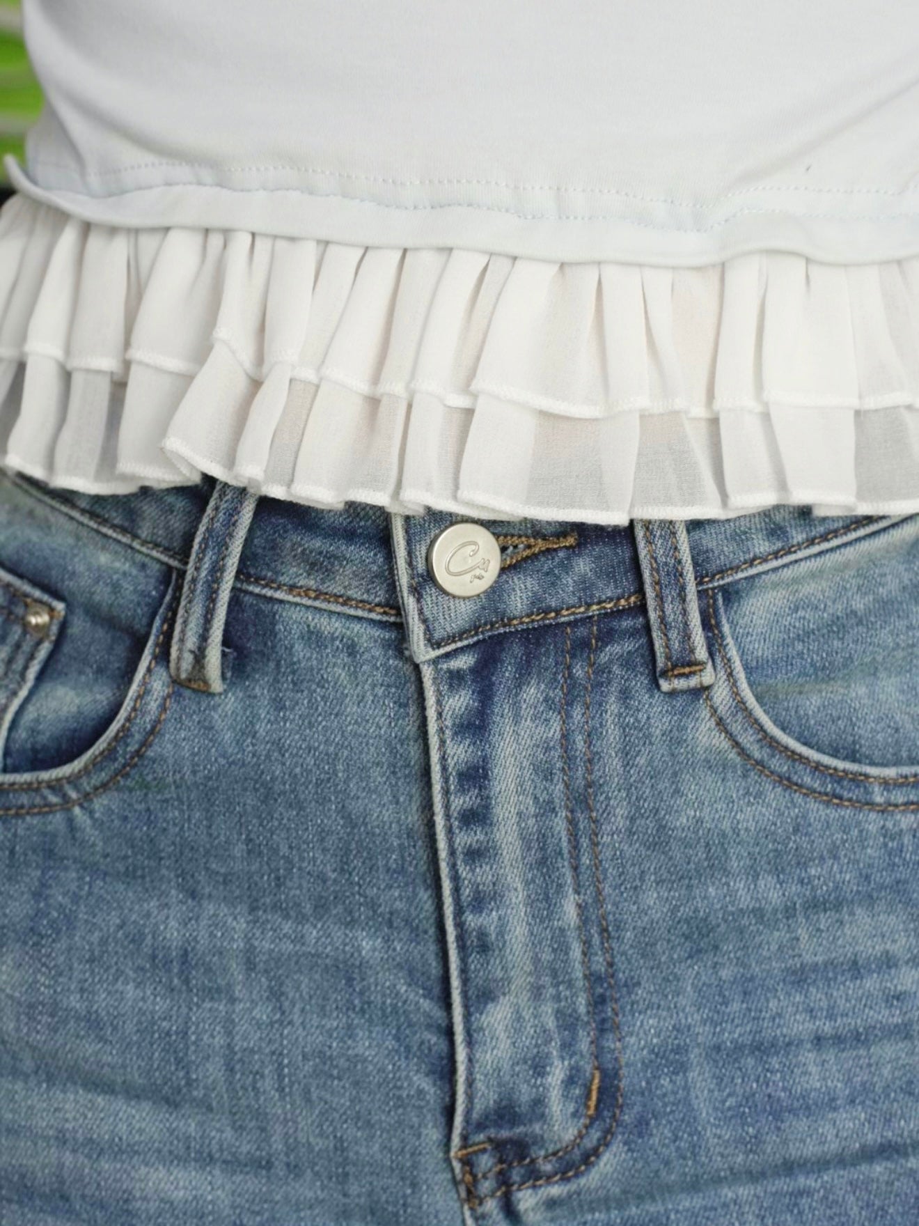 Lexi Retro Flared Jeans Light Blue