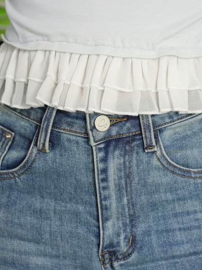 Lexi Retro Flared Jeans Light Blue