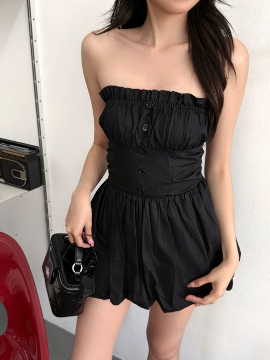 Pixie Puff Dress (Black)