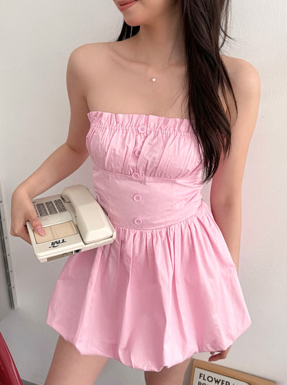 Pixie Puff Dress (Pink)