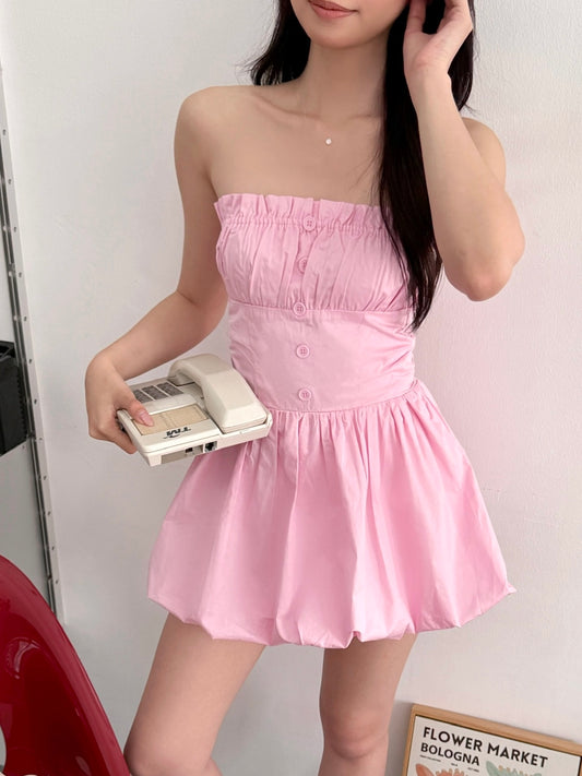 Pixie Puff Dress (Pink)