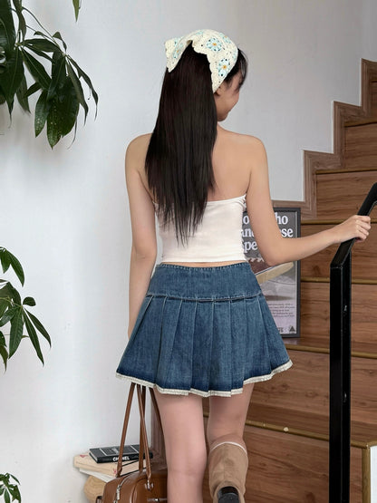 Poly Pleated Skirt