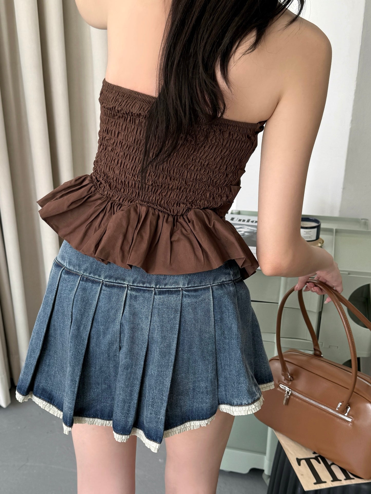 Poly Pleated Skirt